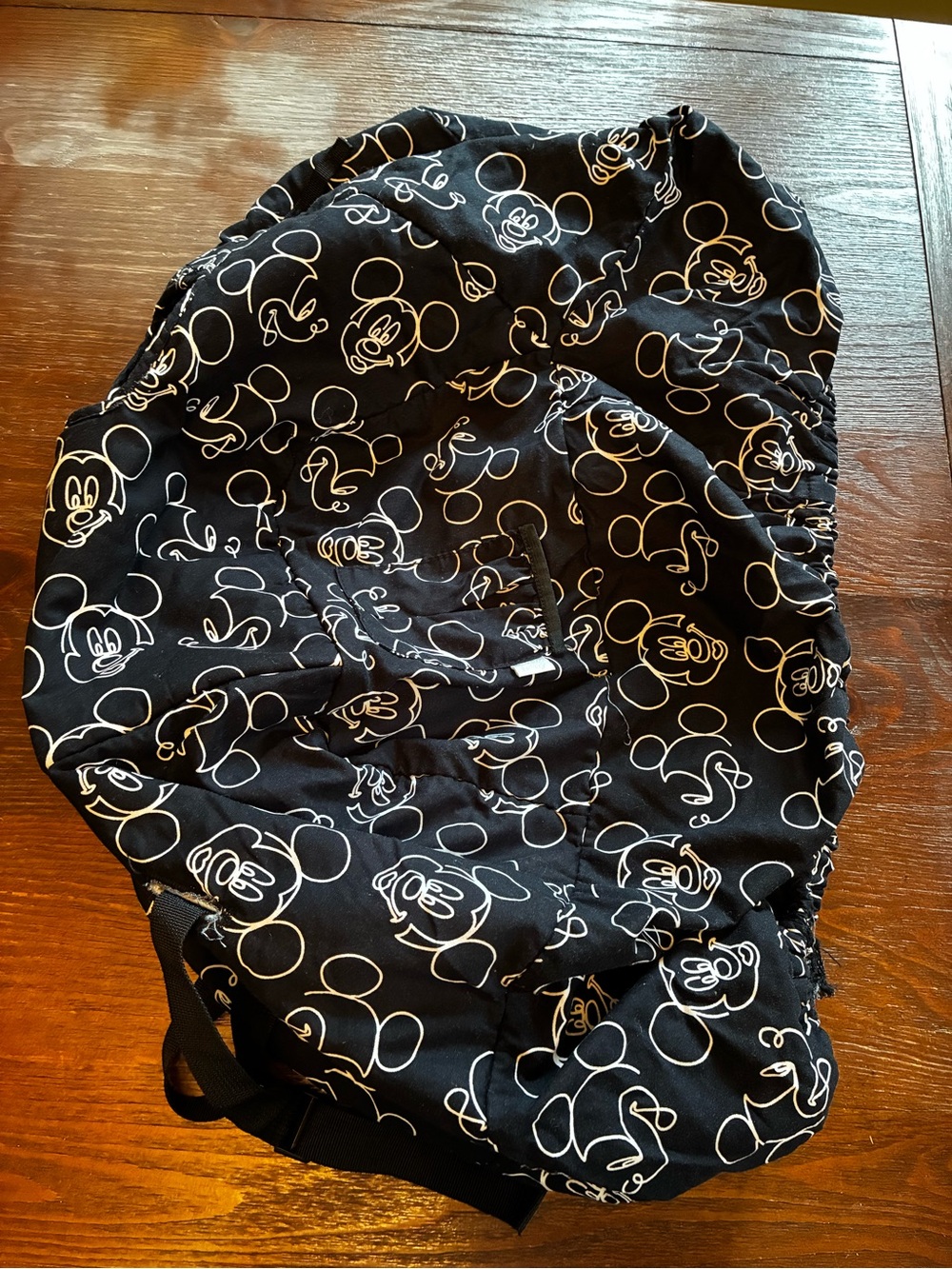 Kids Black white Disney Mickey Mouse Print shopping cart/high chair Seat Cover